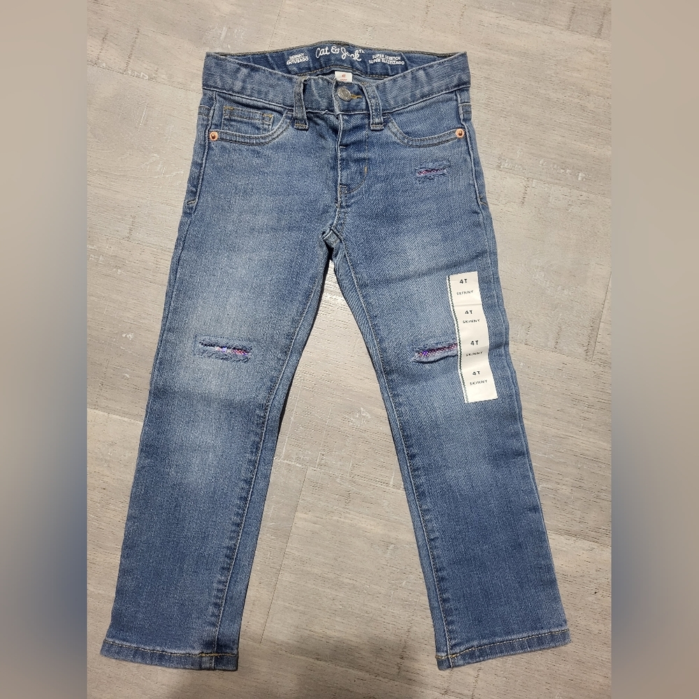 NWT girls Cat & Jack 4t skinny jeans